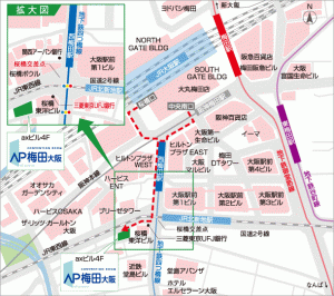 AP梅田地図